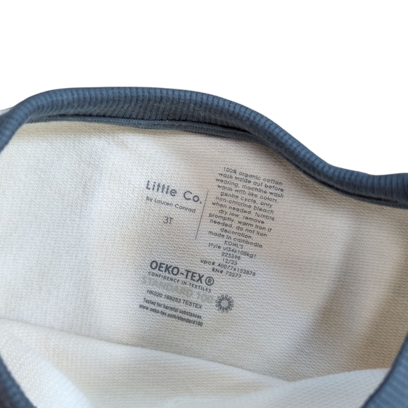 LITTLE CO American flag Organic Sweatshirt NWT - Picture 3 of 3